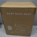 Baby Bath Seat for Babies 6 Months & Up - Bathtub Seats for Babies Sitting Up with Rinse Cup, Non-Slip, Comfortable, Infant Bath Essentials Gray (GREY)