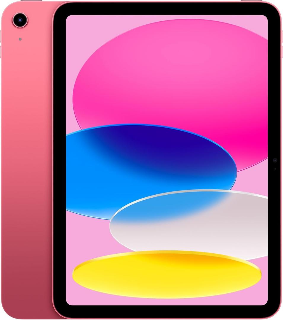 Apple iPad 11-inch: A16 chip, 11-inch Model, Liquid Retina Display, 128GB, Wi-Fi 6, 12MP Front/12MP Back Camera, Touch ID, All-Day Battery Life Pink