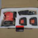 5 Inch Brushless Orbital Sander with 2Pcs 2.0Ah Batteries, 20V Cordless Electric Sander, 3 Variable Speeds 6000-12000 RPM Sanders for Woodworking, 30 Pcs Sandpapers and Dust Collection Bag