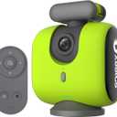 XbotGo Chameleon AI Auto Sports Action Camera - 4K 60FPS Soccer Camera and Basketball Tracking Camera for Team Sports, Live Streaming, No Subscription, Works with iOS & Android (Lemon Green)