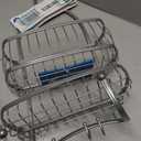 iDesign Metal Extra-Wide Hanging Shower Caddy, The York Collection 10" x 4" x 22", Silver