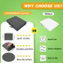 2 Pcs Stadium Seat Cushions Water-Repellent Bleacher Seat Cushions Indoor & Outdoor Seat Cushion for Bleachers Portable Stadium Cushion for Sports Events, Office Chairs, Beaches (Dark Grey)