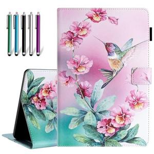 Fancity for Amazon Kindle Fire Max 11 Case (13th Generation, 2023 Release) 11" - Stand Cover Case for Fire 11 Tablet with Smart Auto Wake/Sleep & Pencil Holder, Pink Hummingbird