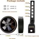 Mehome Bike Training Wheels for 12 14 16 18 20 Inch. Training Wheels for Kids Bike is Heavy Duty. Bicycle Training Wheels is Suitable Single Speed Kids Bike(Black)