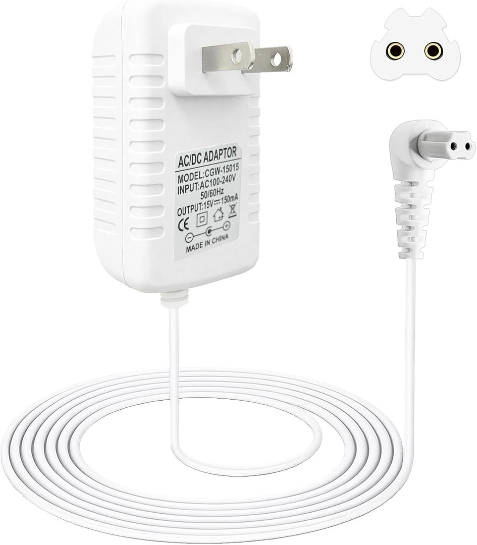 15V Charger Compatible with Black and Decker Dustbuster Handheld Vacuum HHVI315JO42 HHVI320JR02 HLVA320JS10 90627870 90629039 S003AQU1500015 HLVA315J HLVA315J22 HNVB115J10 Power Adapter,White