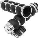 EATAKWARD 1 Inch Motorcycle Handlebar Grips 25MM Universal Non-Slip Handlebar Throttle Grips w or Throttle Assist Black Chrome Replacement for Harley Davidson Replacement for Suzuki Kawasaki, 2 Pcs