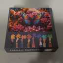 Colorful Puzzles for Adults 1000 Pieces, Butterfly and Flowers in The Garden, Impossible 1000 Piece Jigsaw Puzzles for Home Wall Decor, 19.5 x 27.5 Inch