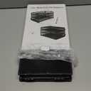 IOUGDSEC Paper Letter Tray with Handle, 3 Tier Metal Mesh Desk File Organizer, A4 Paper Desktop Filing Trays, Desk Tidy Magazine Document Holder for Home Office, Black