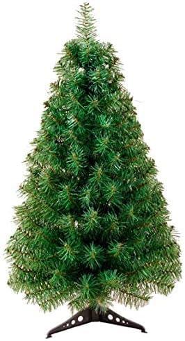 Artificial Christmas Tree with Stable Tripod Large Christmas Party Home Decoration Tree (Green,3 Feet) (6in)