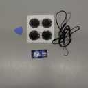 Air Tracker Tags-4 Pack: Smart Bluetooth Tracker, Compatible with Apple Find My APP (iOS Only) Replaceable Battery, IP67 Waterproof, Suitable for Luggage, Wallets, Backpacks, Keys Tracking Tag, Black