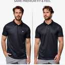 INTO THE AM Dri Fit Polo Shirts for Men 4XL Moisture Wicking Golf Polos Athletic Performance Mens Polo Shirts