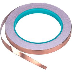 Zehhe Copper Foil Tape with DoubleSided Conductive (1/4inch X 21.8yards) EMI Shielding,Stained Glass,Soldering,Electrical Repairs,Slug Repellent,Paper Circuits,Grounding (1/4inch)