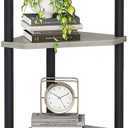 6 Tier Corner Shelf, 66.5'' Tall Standing Shelf, Narrow Display Shelf Stand, Modern Corner Bookshelf, Plant Stand, Corner Bookcase for Living Room, Bedroom, Bathroom, Oak LCS502Q