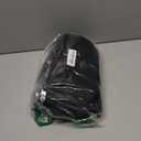 Ecavus Women's Maternity Jeans Over Belly Wide Leg Comfy Stretch Denim Pants with Pockets, Size XL (Black Regular)