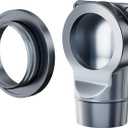 Magnetic Dryer Vent Coupling Easy to Clean Quick Connector Airtight Seal Dryer Vent Connector Kit Including a 2.6ft 4" Duct and two Clamps, DV90