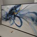 XLSJERST Large Wall Art - Blue and White Picture for Living Room Modern Abstract Canvas Wall Decor Artwork for Office Bedroom Home Decoration (30x60 inches)