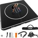 FINCOME Inflatable Wrestling Mat 16ft/13ft/10ft, 4" Thick Foldable Jiu Jitsu Mats Wrestling Mats for Home Outdoor Indoor, Waterproof PVC Mat for Gymnastics, BJJ, MMA, Grappling, Judo, Boxing (Black)