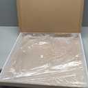 1616 inches Oversized Clear Acrylic Ottoman Tray Extra Large Decorative Tray Spill-Proof Serving Trays with Handles King-Size Safe Edge Organizer for Coffee Table Countertop Breakfast