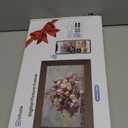 Uhale Digital Picture Frame 32GB Storage 10.1 Inch Wood WiFi Electronic Photo Frames SD Card Slot IPS Touch Screen HD Display Auto Rotate Slideshow Share Videos Photos Instantly Send Wishes Remotely