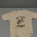 Baby Girl Boy 1st Birthday Outfit My First Rodeo Western Bubble Romper T-Shirt Short Sleeve Bodysuit Summer Clothes 12-18M