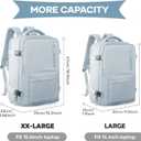 WONHOX Large Travel Backpack Carry on Flight Approved Laptop Work Business Backpack for Women Men Mochila de Viaje