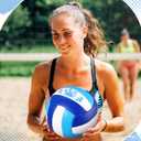 Leitee 5/8.5 Inches Waterproof Volleyball Swimming Pool Water Volleyball with Soft Cover and Pump for Adults Pool Beach Game Outdoor Indoor