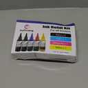Ink Refill Kit for HP Printer Cartridges HP 67 67XL 60 61 62 63 65 65XL 910 950 951 952 962 932 933 920 901 902 Refillable Ink Cartridges CISS System (100ml, Black, Cyan, Magenta, Yellow)
