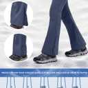 WULFUL Women's Snow Ski Pants Waterproof Insulated Fleece Lined Winter Softshell Hiking Pants (8, Grey)