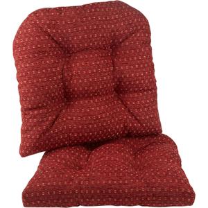 Klear Vu Gripper Overstuffed Universal Non-Slip Dining Chair Cushions for Kitchen Decor or Office Use, U-Shaped Skid-Proof Seat Pad, 15x15 Inches, 2 Pack, Ditzy Dot Barn Red Klear Vu Gripper Overstuffed Universal Non-Slip Dining Chair Cushions for Kitchen Decor or Office Use, U-Shaped Skid-Proof Seat Pad, 15x15 Inches, 2 Pack, Ditzy Dot Barn Red