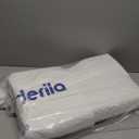 Derila King Size Neck Pillow for Sleeping, Ergonomic & Cervical Pillow for Neck Support & Relief, Memory Foam Side Sleeper Pillows, Bed Contour Pillows for Back, Stomach Sleepers (King Size (23.6" x 13.4" x 4.3"), 1 Pillow_white)