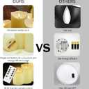 Nimiko Flameless Candles with Remote, Battery Operated Flickering Flameless Candles, LED Candles with Timer 2/4/6/8H, with Realistic LED Candles Set of 9 (D3 x H 3" 4" 5" 6" 7") (Ivory)