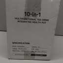 Electric Kettle Temperature Control Glass Tea Kettle Programmable Control Tea Pot, 2 Liter Stainless Steel Tea Maker & Coffee Kettle with Tea Infuser, Egg Cooker and Yogurt Box, Black