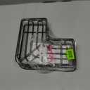 Sakugi Corner Shower Caddy - 2 Pack, Adhesive Shower Organizers, Rustproof Stainless Steel Shower Shelves with 8 Hooks, No Drilling Bathroom Organizers and Storage Racks, Space-Saving, Black, Medium