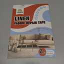 Linen Fabric Repair Tape 2 Pcs 8x12 Inch, Self Adhesive Couch Patch Repair Fabric Tape for Furniture, Linen Patch Kit for Couch, Carpet, Upholstery, Chair, Sofa, Cushion, Bag (Medium Grey)