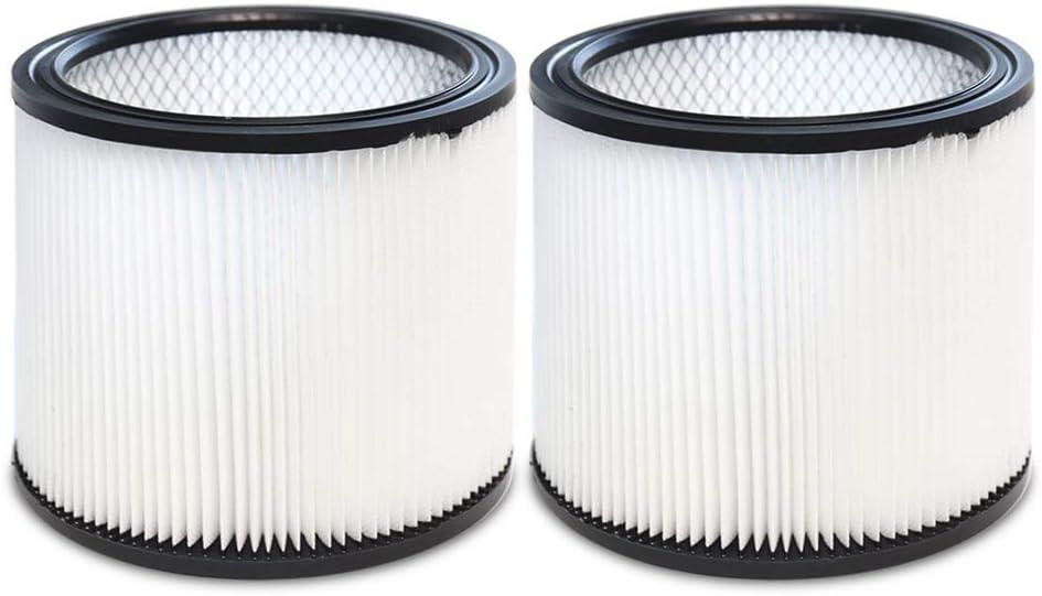 2 x Filter for Shop Vac 90304 90350 90333 9030400 903-04-00 Vacuum Cleaner Replacement Filter for 5 Gallon and Larger Wet & Dry Vacuum Filter