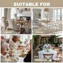 Hiasan 30 x 60 Inch Rectangle Tablecloth - Wrinkle and Stain Resistant Washable Table Cloth for Kitchen Dining Room Holiday Table Cover for Party Dinner, Beige