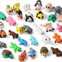 44pcs 3D Printed Animal Figurines Set Articulated Mini 3D Animals, Cute Eco-Friendly Animal Fidget Toys, 3D Printed Animals for Kids, Educational Interactive Play, Perfect Christmas Home Dcor Gift (Mix Animal B)