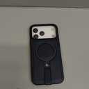 for iPhone 17 Pro Max Leather Case with Stand, Anti-Slip Grip Ring, Fits for MagSafe (Blue, iPhone 17 Pro Max)