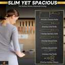 Magnetic Knife Holder  Premium Acacia Wood Knife Storage with Double-Sided Magnetic Strip, Anti-Slip Base  Elegant Countertop & Wall-Mounted Knife Organizer for Kitchen Tools