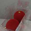 Senjie 4inch Christmas Tree Ornaments Velvet Balls,6pcs Flocked Decoration Balls Ornaments Sets for Christmas 2025 Red