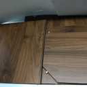 Modern Wooden Side Table, Living Room End Table, Nightstand, Walnut, 16 D x 16 W x 25 H inches