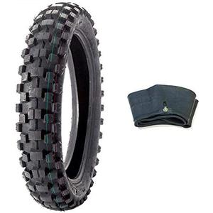 MMG Combo Dirt Bike Tire Size 90/100-14, Includes Inner Tube Size 90/100-14 TR4 Valve Stem
