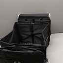GORILLA GRIP Large Capacity Sturdy Trunk Storage Organizer, Slip and Water Resistant Collapsible Organization Container for Car Sedan or SUV, Multi Compartment Container Box Vehicle Accessories, Black