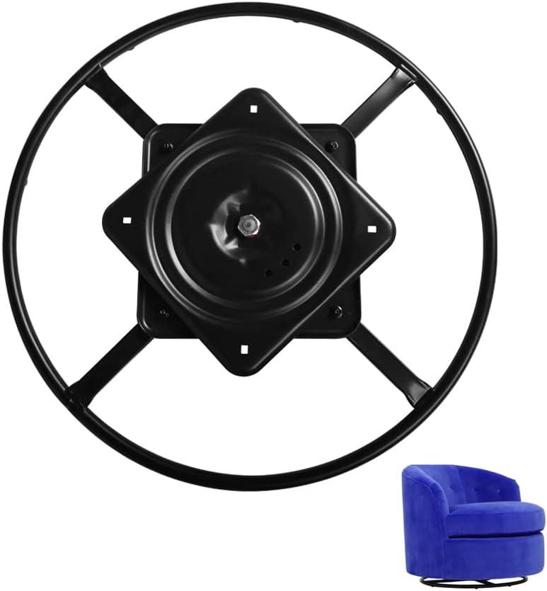 24 Inch Heavy Duty Recliner Chair Swivel Ring Base Kit with 10 inch Swivel Plate, Chair Replacement Parts Bottom Mechanism
