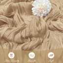 7 Pack Nude Cheesecloth Table Runner 35x120 Inch 10Ft Rustic Gauze Cheese Cloth Table Runner Sheer Cheesecloth Table Runners for Wedding Party Bridal Shower Decoration