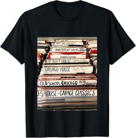 House Music Vinyl Record Deep Soulful House DJ TShirt. XL Size