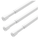 AIZESI Spring Tension Rods Adjustable 26 to 39 inch Tension Curtain Rod Small Tension Rod No Drilling Expandable Spring Loaded Curtain Tension Rod,Suitable for Doors and Windows 28 to 36 inch