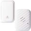 Battery-Free Wireless Doorbell,No Batteries Needed,Easy Installation,600 FT Range, 38 Chimes, Adjustable Volume,Waterproof for Classroom,Home,Office,Villa (White)