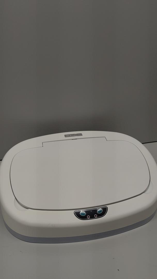 iTouchless 13 Gallon Oval Motion Sensor Garbage Container with Odor Filter, 50L Touchless Stainless Steel Kitchen Bin, Smart Automatic Lid, Fingerprint-Proof, Soft-Close, Brilliant White