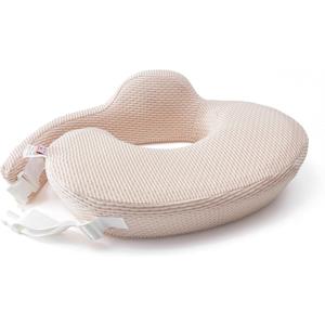 QSTEHEML Nursing Pillow for Breastfeeding - Adjustable Breastfeeding Pillows for Women with More Support & Removable Cover, Baby Feeding Pillow for Newborn Moms and Baby Essentials,Beige